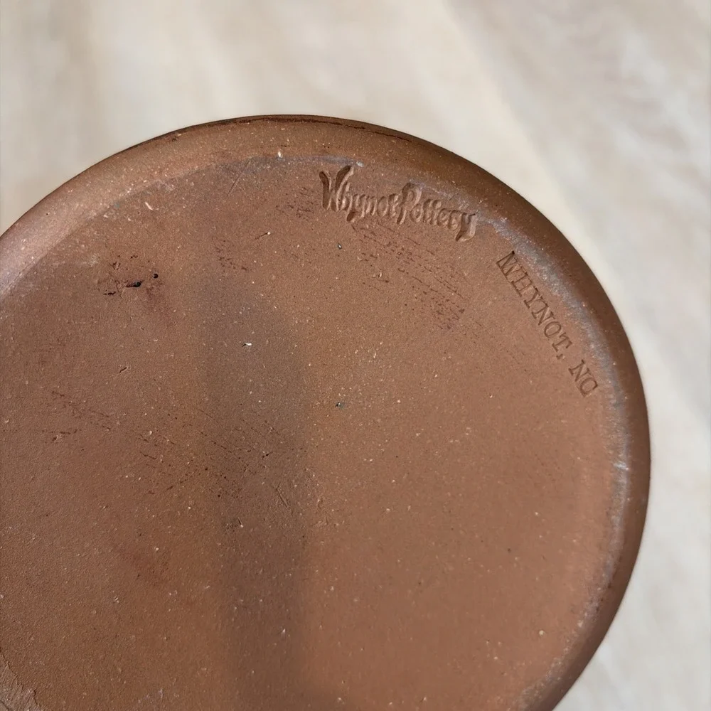 Whynot Pottery Drip Glaze‎ Oil Candle With Handle